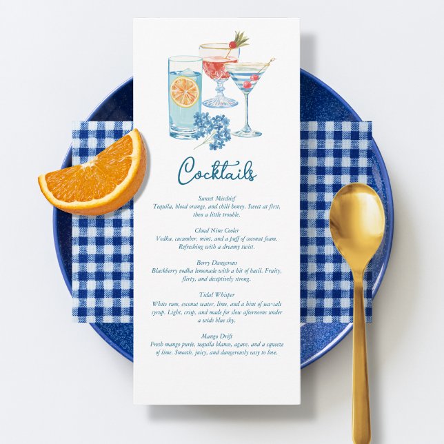 Cocktailparty Cheers Meny (Skapare uppladdad)