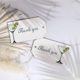 Cocktailparty Martini Present Tags Presentetikett