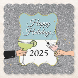 Cocktailparty, sofistikerade samtal, drink underlägg papper