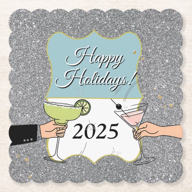 Cocktailparty, sofistikerade samtal, drink underlägg papper (Framsida)