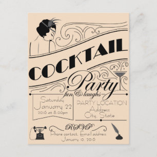 Cocktailpartyinbjudan Inbjudningar