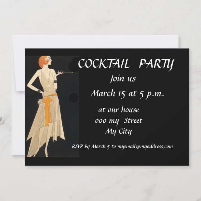 Cocktailpartyinbjudan Inbjudningar (Framsida)
