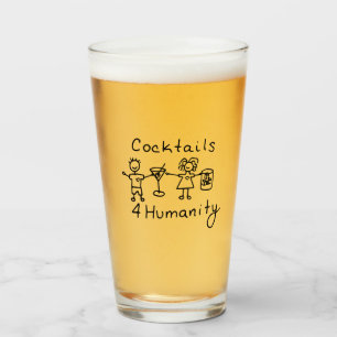 Cocktails4Humanity Beer Glass Glaskopp