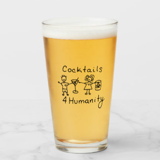 Cocktails4Humanity Beer Glass Glaskopp