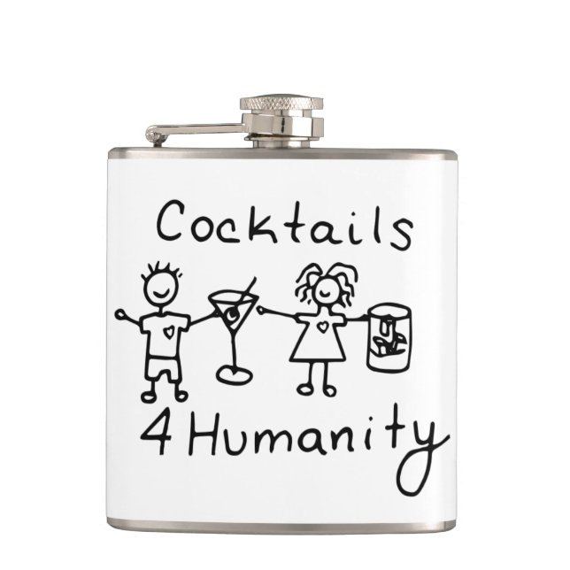Cocktails4Humanity-kolv Fickplunta (Framsidan)