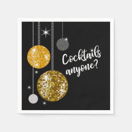 Cocktails any disco boll napkin pappersservett