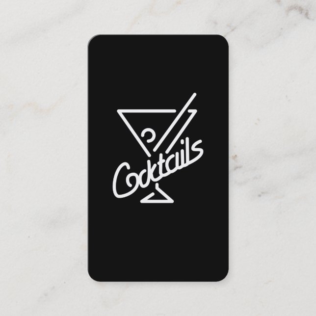 Cocktails / Bartender Visitkort (Framsida)