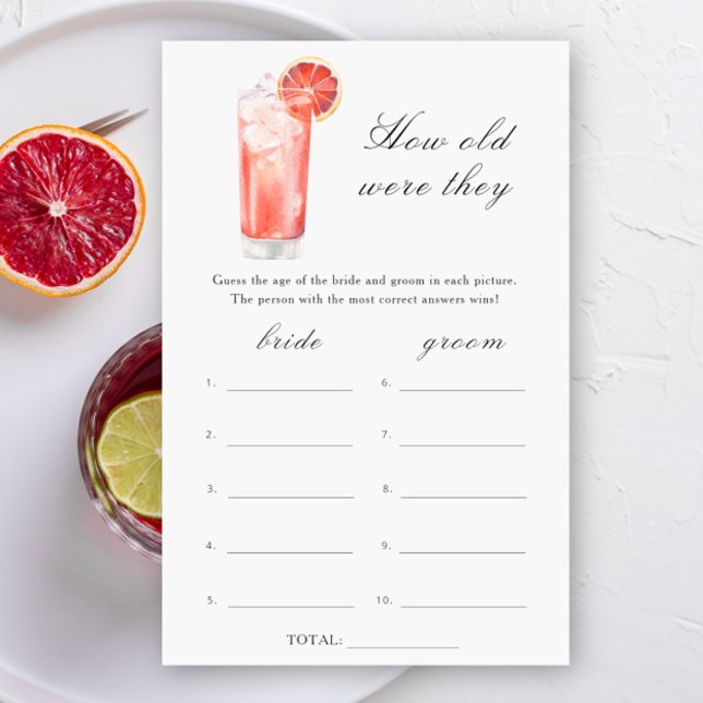 Cocktails bridal shower - How old were they game (Skapare uppladdad)