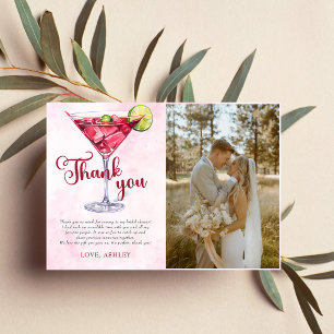 Cocktails Brunch & Bubbly Bröllopsdusch Foto Tack Kort