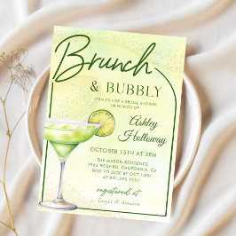 Cocktails Brunch & Bubly Möhippa Inbjudningar
