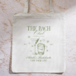 Cocktails Club Bachelorette Party Green Tygkasse<br><div class="desc">Celebrate your bachelorette party with this personalized tote bag featuring a vintage retro cocktails theme in green. Perfect for bridesmaids gifts,  bride squad favors,  or bridal showers. Customize with names or dates for a unique touch. Durable,  reusable,  and stylish for carrying party essentials or as keepsakes.</div>
