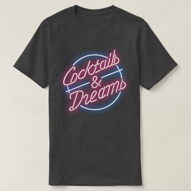 Cocktails Dreams vintage T Shirt (Design framsida)