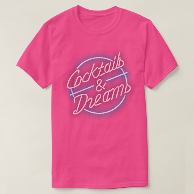 Cocktails Dreams vintage T Shirt (Design framsida)