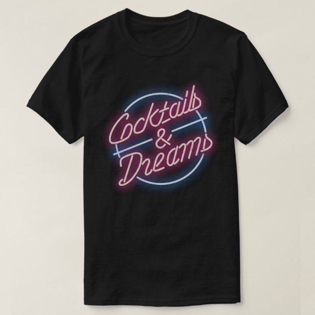 Cocktails Dreams vintage T Shirt (Design framsida)