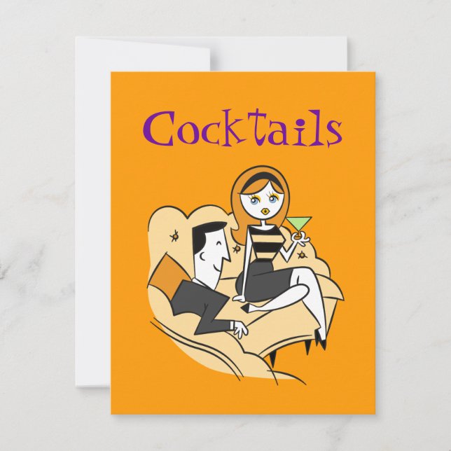 Cocktails / Festinladning Inbjudan av SRF (Framsida)