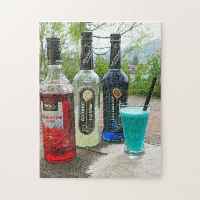 Cocktails från Grenadinerna. Pussel (Vertikal)