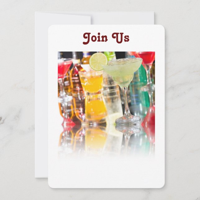 "COCKTAILS GALORE"-INBJUDANDE INBJUDNINGAR (Framsida)