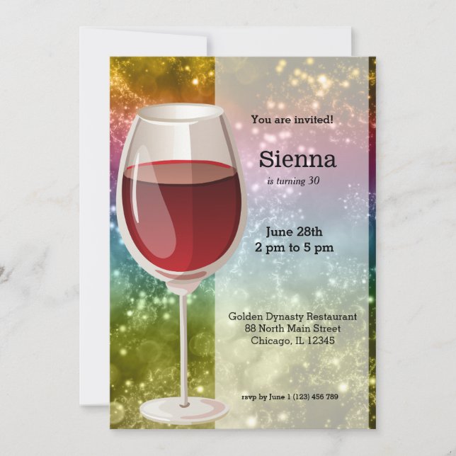 Cocktails Inbjudningar (Framsida)