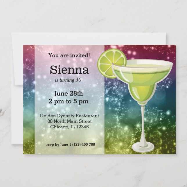 Cocktails Inbjudningar (Framsida)