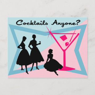 Cocktails Någon? Postkort Vykort