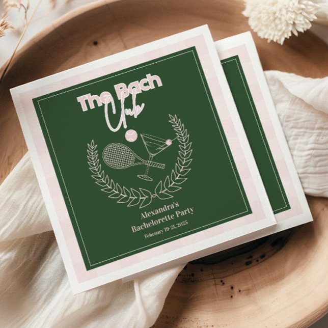 Cocktails och Land Klubb Bachelorette Pappersservett (Skapare uppladdad)