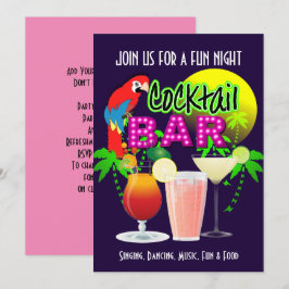 Cocktails Party Firande Party Personlig Inbjudningar
