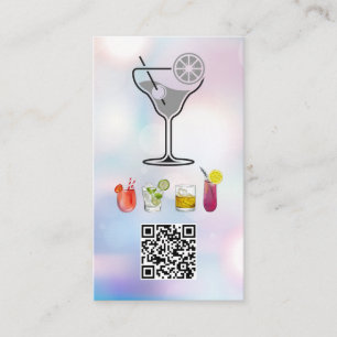 Cocktails   QR-kod   Bartender Visitkort