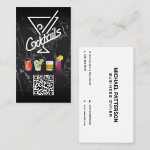 Cocktails   QR-kod   Lägg till Anpassningsbar Visitkort