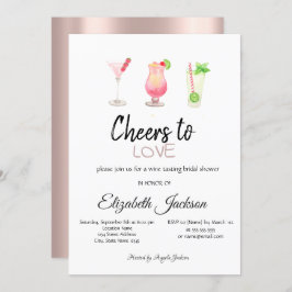 Cocktails Ro Guld sommartid Möhippa Inbjudningar