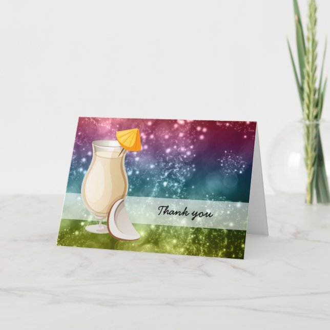 Cocktails Tack Kort (Framsida)