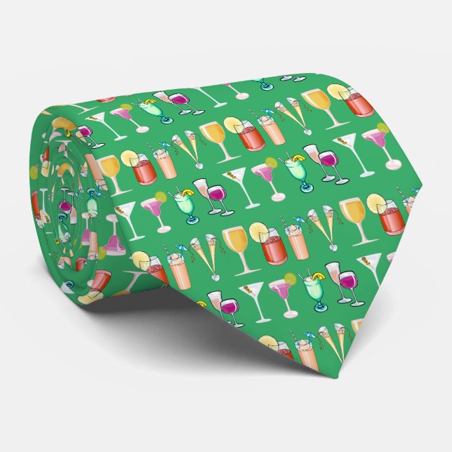 Cocktails Tie Slips (Rullad)