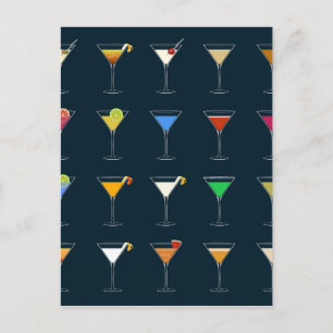 Cocktails Vykort