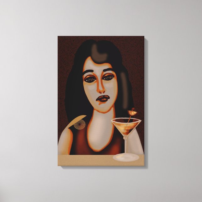 Cocktailtimme Canvastryck (Framsida)