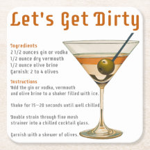 Cocktailtimme Låt oss bli smutsiga Martini Recept