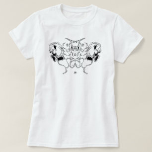 Cocky butterfly moth t shirt