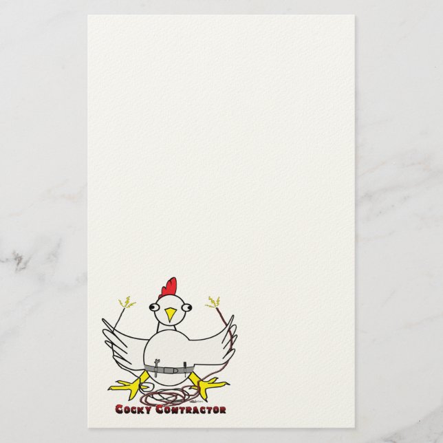 Cocky Contraktor Brevpapper (Framsida)