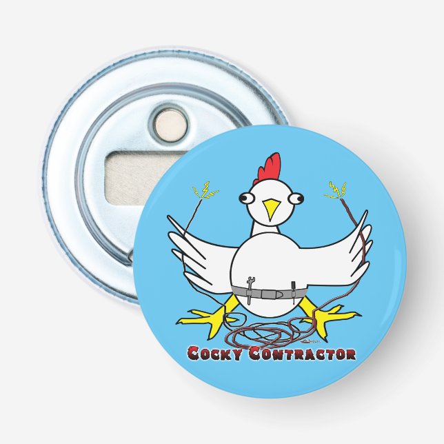 Cocky Contraktor Flasköppnare (Framsidan)