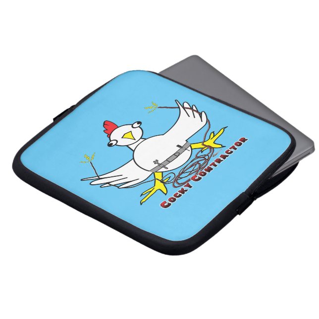 Cocky Contraktor Laptop Fodral (Framsida topp)