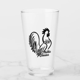Cocky Mor Clucker Pint Glass Glaskopp