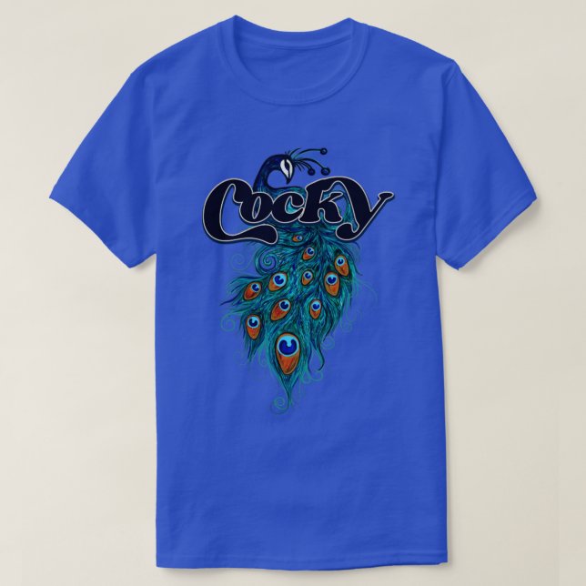Cocky Peacock T Shirt (Design framsida)