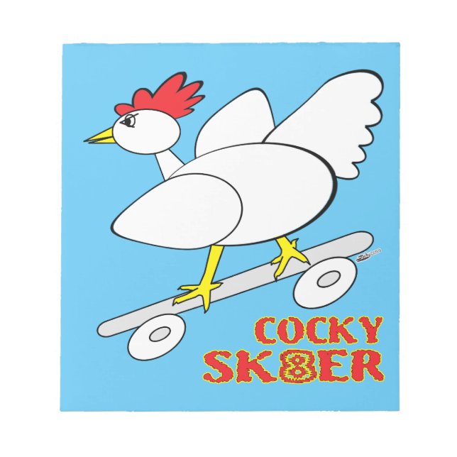 Cocky Skater Anteckningsblock (Framsida)