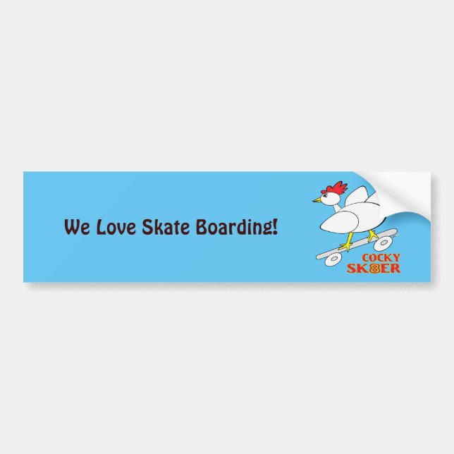 Cocky Skater Bildekal (Framsidan)