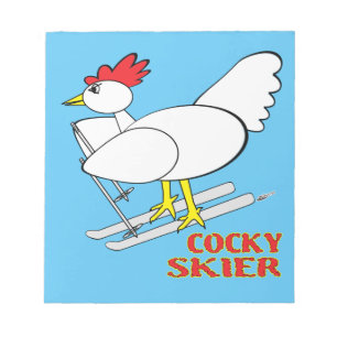 Cocky Skier Anteckningsblock