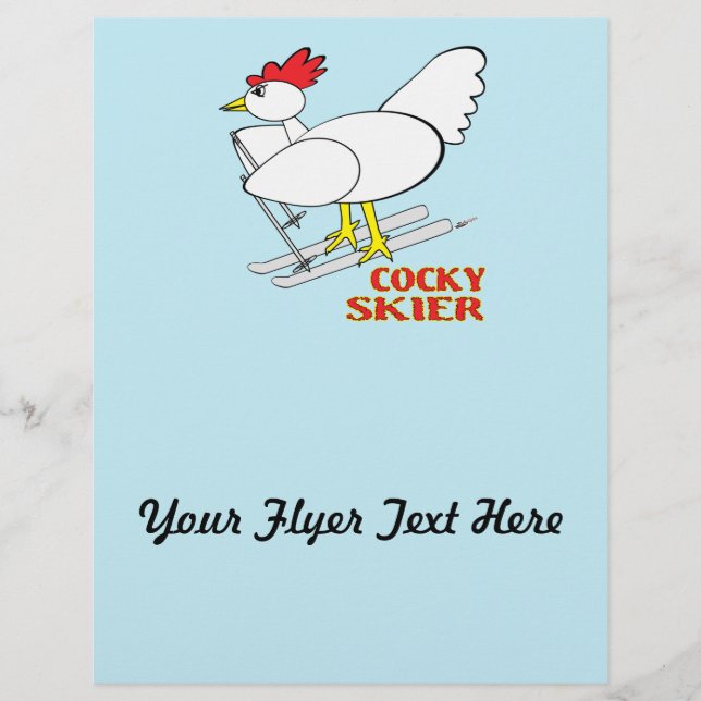 Cocky Skier Reklamblad (Framsidan)