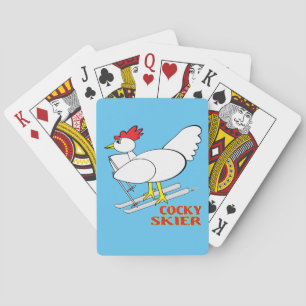 Cocky Skier Spel Kort