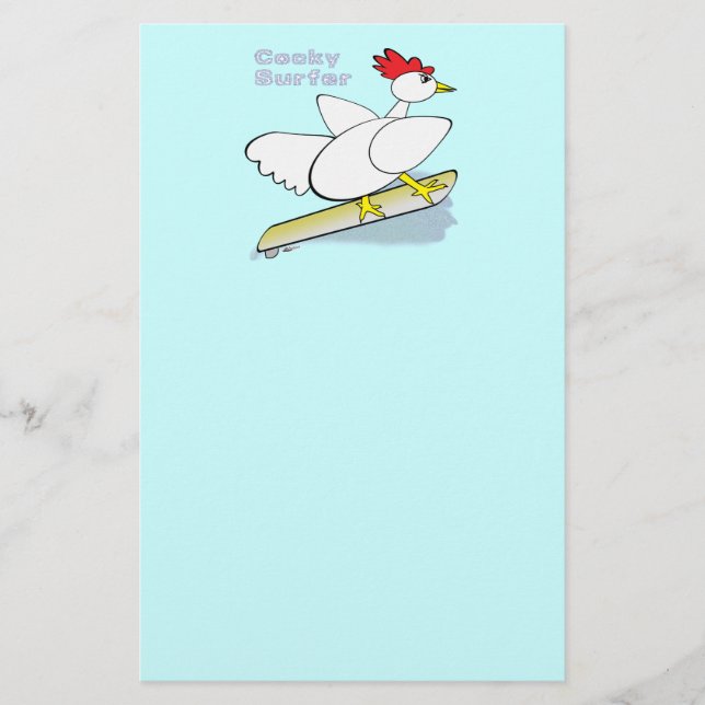 Cocky Surfer Brevpapper (Framsida)
