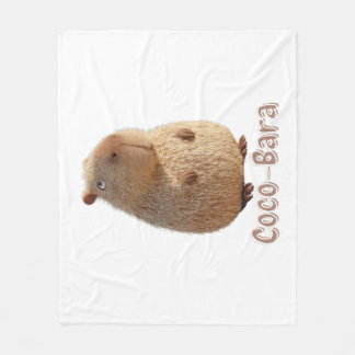 Coco-Bara Vibes. Capybara Core: Coconut Couture Fleecefilt