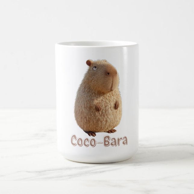 Coco-Bara Vibes. Capybara Core: Coconut Couture Kaffemugg (Center)