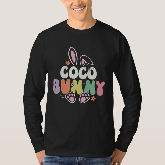 Coco Bunny Women Easter Day Rabbit Grandma Family  T Shirt (Framsida)