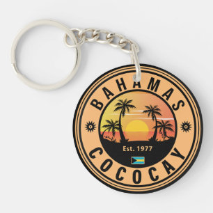 Coco Cay Bahamas Retro Sunset Souvenirs 60-tal